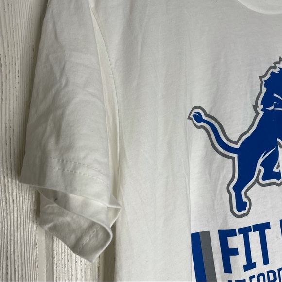 Detroit Lions Ford Field Fit Frenzy Tee M White NEW - Picture 3 of 6